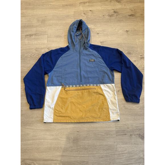 LL Bean Mens M Mountain Classic Jacket Full Zip Hooded Multicolor Color Block - Picture 1 of 7